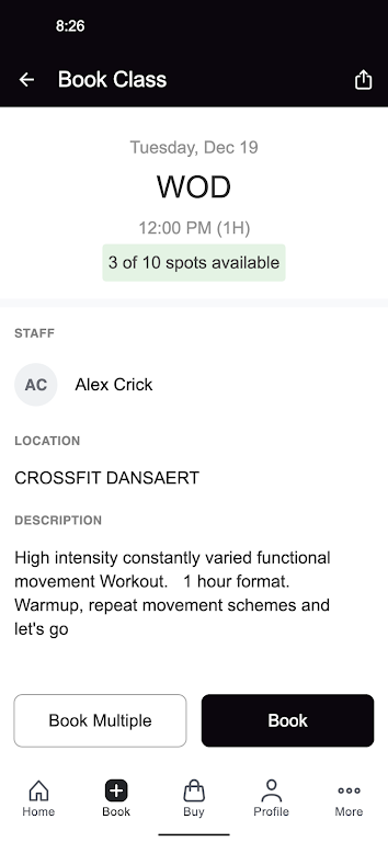 CrossFit Dansaert Screenshot3