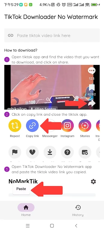 TikTok Downloader No Watermark Screenshot1
