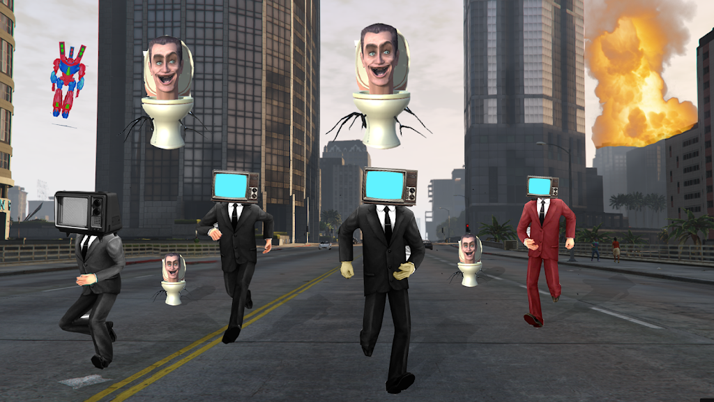 trò chơi robot đi vệ sinh Screenshot3