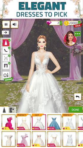 Super Wedding Dress Up Stylist Screenshot3