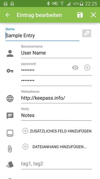 Keepass2Android Screenshot1