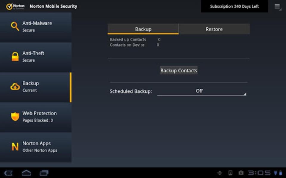 Norton Mobile Security Screenshot1