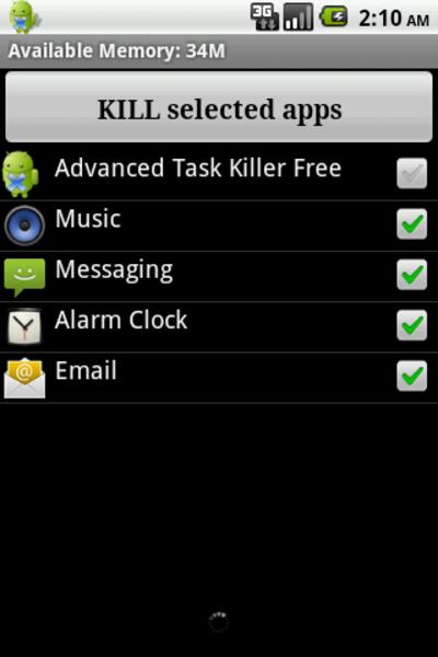 Advanced Task Killer Screenshot1