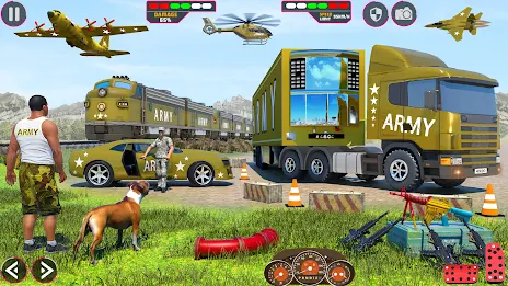 Army Car Truck Transport Games Screenshot2