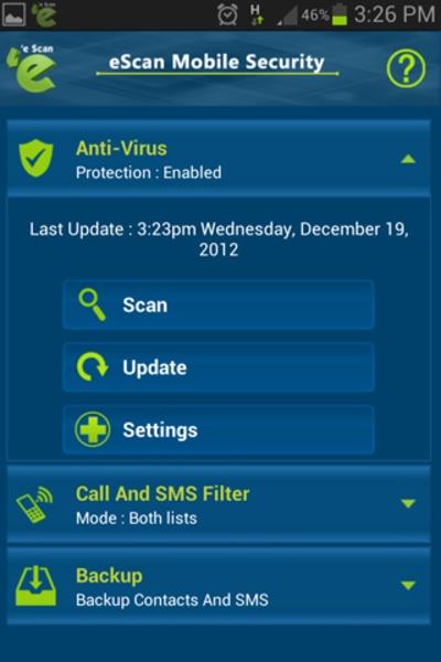 eScan Mobile Security Screenshot8