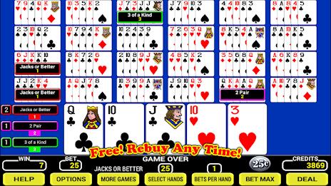 Twenty-Five Play Poker Screenshot1