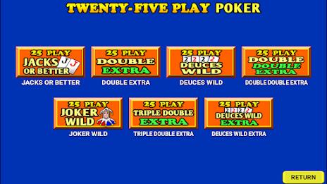 Twenty-Five Play Poker Screenshot5