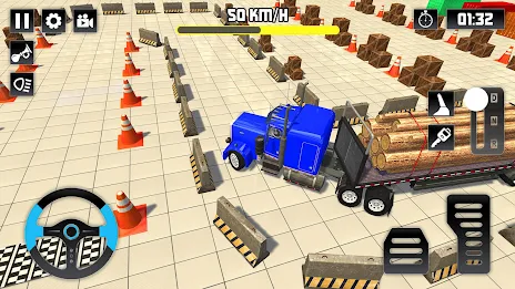 Log Transporter Truck Parking Screenshot1