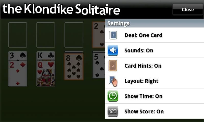 The Klondike Solitaire Screenshot2