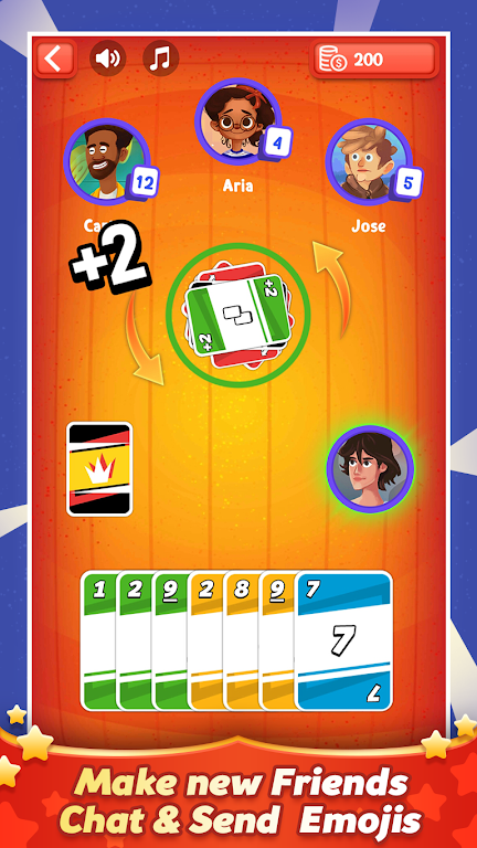 Crazy Card Party Uno Game Screenshot1