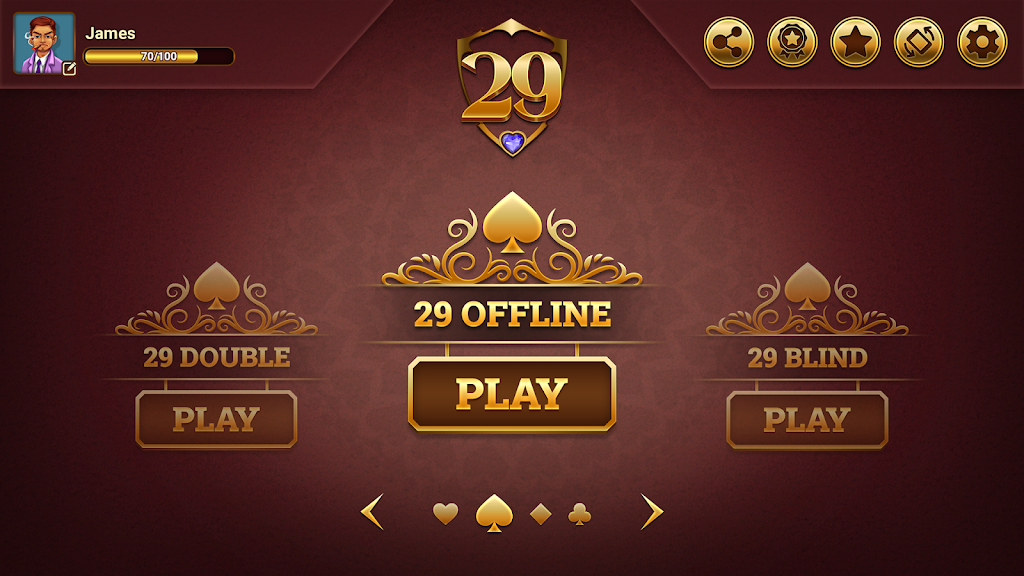 29 Royal Pro Card Game Offline Screenshot2