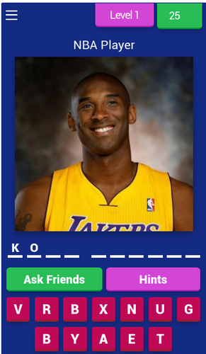 Guess The Basketball Player - NBA Quiz Screenshot1