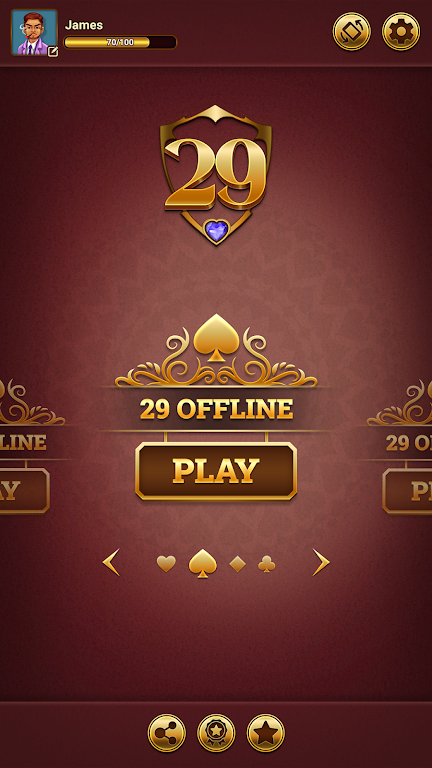 29 Royal Pro Card Game Offline Screenshot1