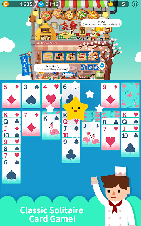 Solitaire Cooking Tower Screenshot1