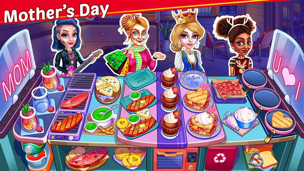 Christmas Food Shop - Cooking Restaurant Chef Game Screenshot1