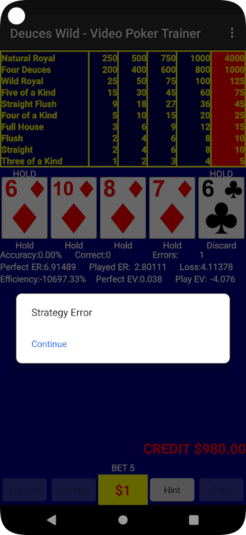 Video Poker - Deuces Wild Screenshot2