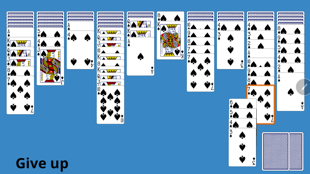 Classic Spider Solitaire Screenshot3