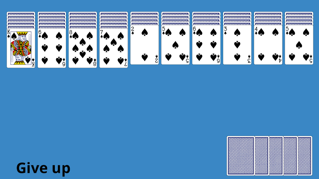 Classic Spider Solitaire Screenshot1