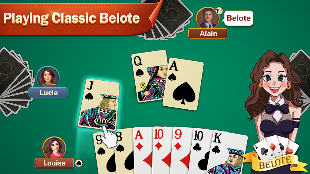 Belote - Coinche French Card Screenshot1