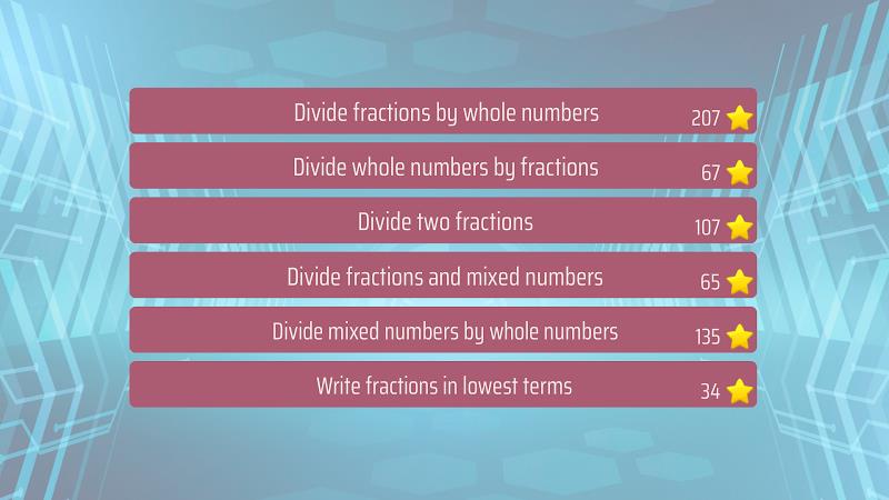 Dividing Fractions Math Game Screenshot17