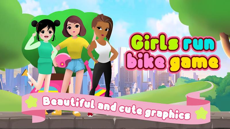 Girls run bike: Real racing Screenshot5