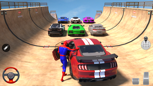 Superhero Car: Mega Ramp Games Screenshot10