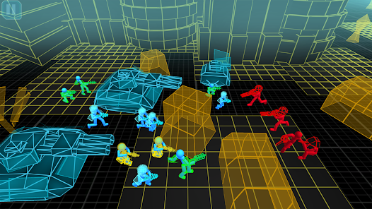 Stickman Simulator: Neon Tank Screenshot3