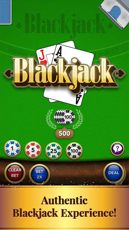 Blackjack Card Game Screenshot1