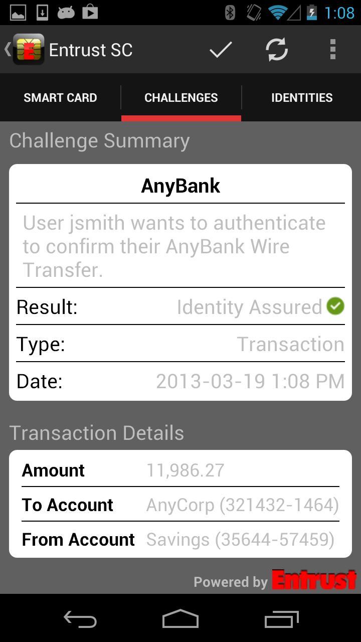 Entrust IG Mobile Smart Cred Screenshot2