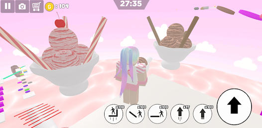 Ice cream swirl parkour girl Screenshot5