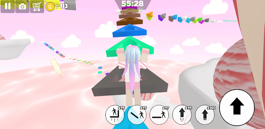 Ice cream swirl parkour girl Screenshot2