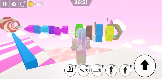 Ice cream swirl parkour girl Screenshot12