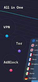 VPN + TOR Browser and Ad Block Screenshot1