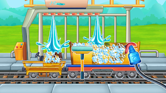 Truck wash train builder game Screenshot2