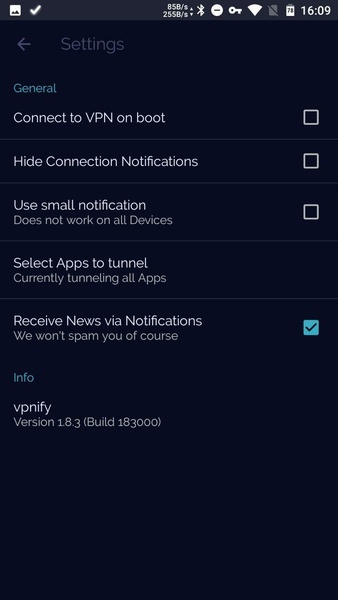 vpnify Screenshot1