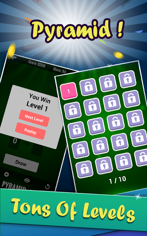 Pyramid Solitaire - Card Games Screenshot2