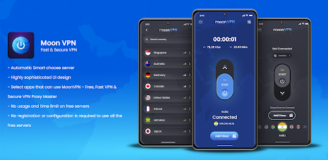 Moon VPN - Fast &amp; Secure VPN Screenshot1