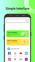 100+ browser & translator VPN Screenshot1