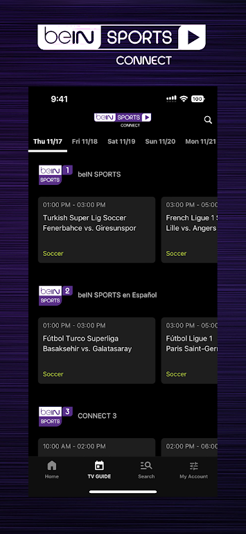 beIN SPORTS CONNECT Screenshot3