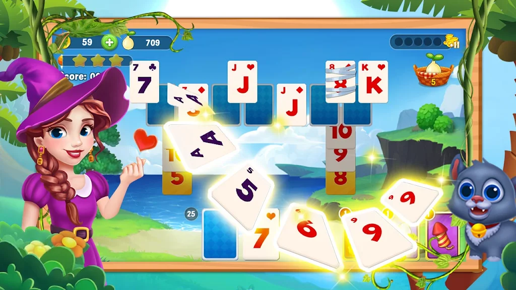 trận đấu solitaire rừng Screenshot3