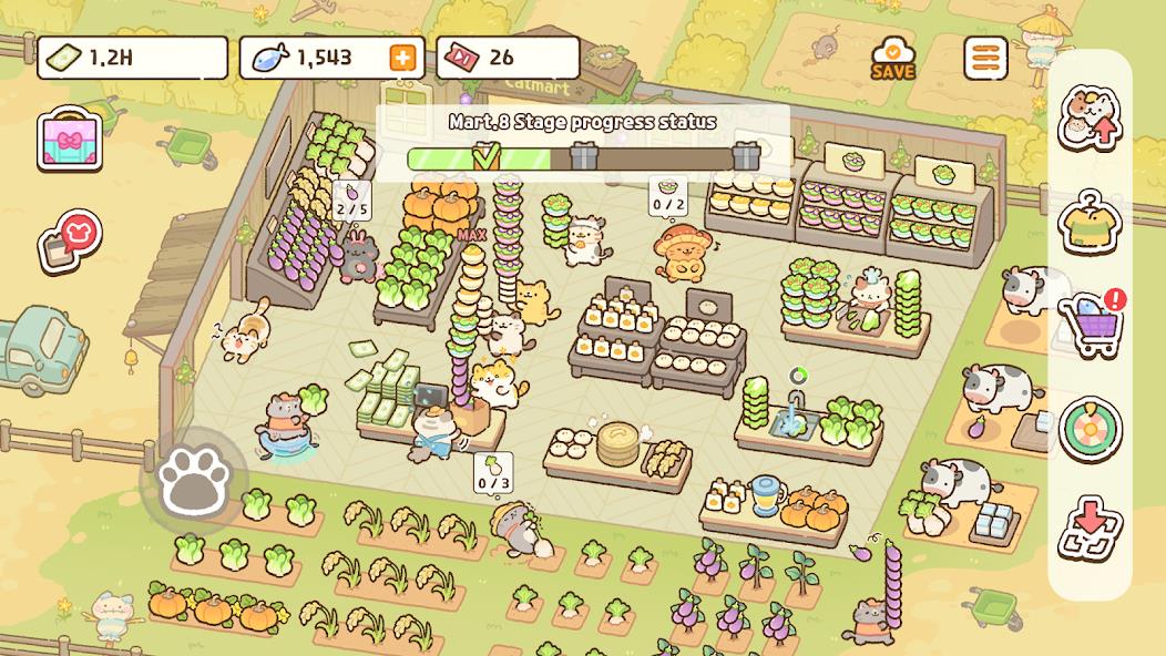 Cat Mart: Cute Grocery Shop Mod Screenshot4