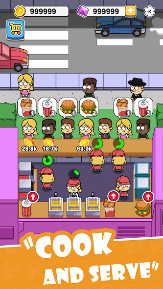 Idle Food Bar: Food Truck Mod Screenshot1