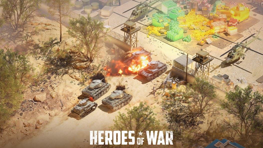 Heroes of War: Idle army game Mod Screenshot2