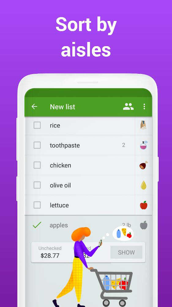 Grocery Shopping List Listonic Mod Screenshot4