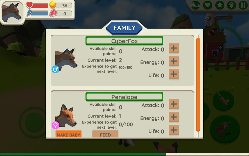 Fox Family - Animal Simulator Mod Screenshot4