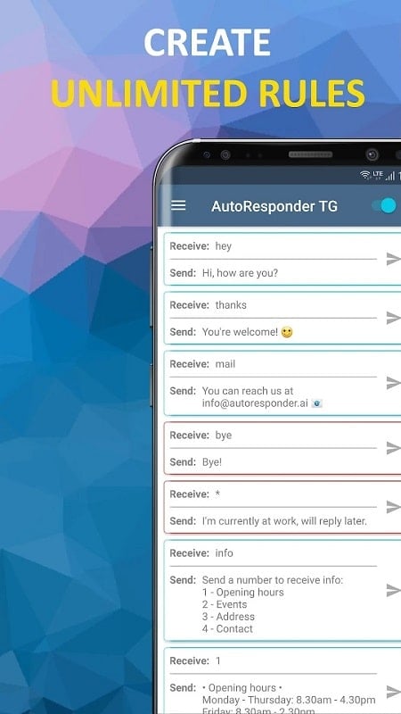 AutoResponder for Telegram Screenshot1