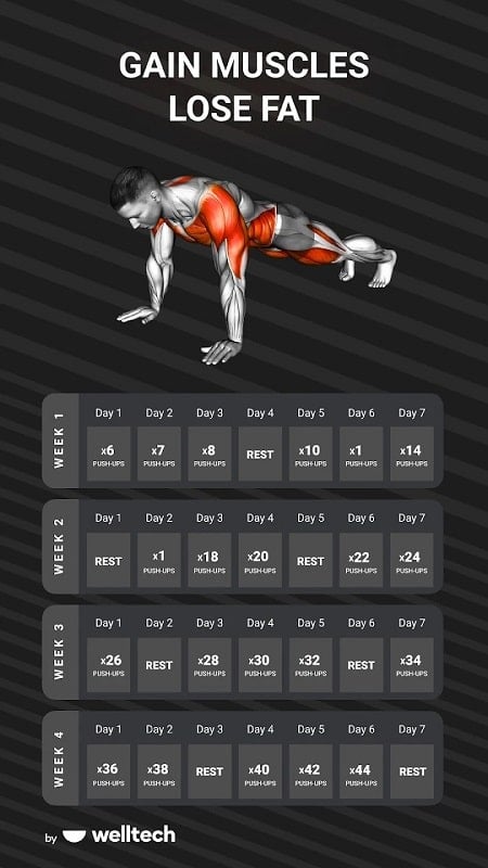 Muscle Booster Workout Planner Screenshot3