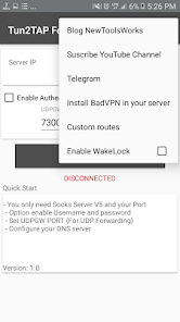 Tun2TAP Socks/HTTP to VPN Screenshot2