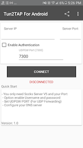 Tun2TAP Socks/HTTP to VPN Screenshot1