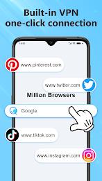 Bullet Browser: Million VPN Screenshot3